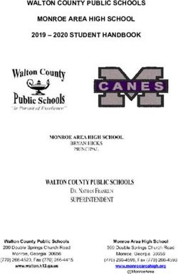WALTON COUNTY PUBLIC SCHOOLS MONROE AREA HIGH SCHOOL 2019 - 2020 STUDENT HANDBOOK - Walton County ...