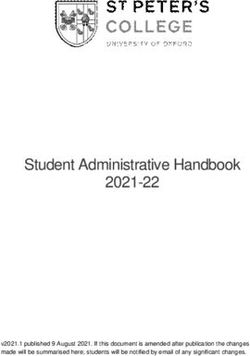 Student Administrative Handbook 2021-22 - v2021.1 published 9 August 2021. If this document is amended after publication the changes made will be ...
