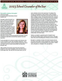 2023 School Counselor of the Year - AMERICAN SCHOOL COUNSELOR ASSOCIATION