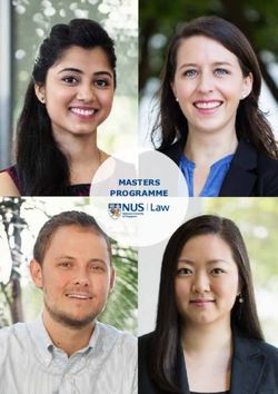 MASTERS PROGRAMME - NUS Law