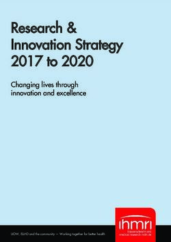 Research & Innovation Strategy 2017 to 2020 - Changing lives through innovation and excellence - Illawarra Health ...