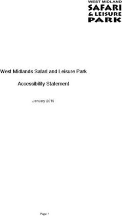 West Midlands Safari and Leisure Park Accessibility Statement - January 2018 - West Midland Safari Park