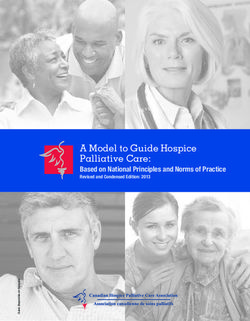 A Model to Guide Hospice Palliative Care