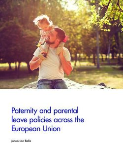 Paternity and parental leave policies across the European Union - Janna van Belle