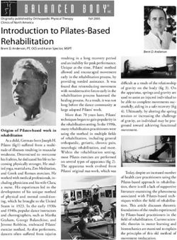 Introduction to Pilates-Based Rehabilitation