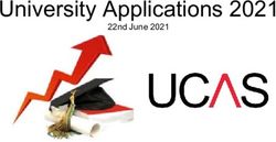 University Applications 2021 - 22nd June 2021 - Dane Court Grammar School