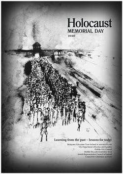 2020 Learning from the past lessons for today - Holocaust Education Trust ...