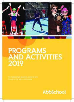 PROGRAMS AND ACTIVITIES 2019 - For Abbotsleigh students, parents and friends in the wider community