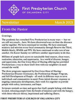 From the Pastor - First Presbyterian ...