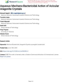 Aqueous Mechano-Bactericidal Action of Acicular Aragonite Crystals - Research Square