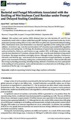 Bacterial and Fungal Microbiota Associated with the Ensiling of Wet Soybean Curd Residue under Prompt and Delayed Sealing Conditions - MDPI