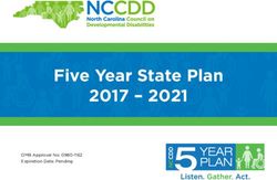 Five Year State Plan 2017 2021 - OMB Approval No: 0980-1162 Expiration Date: Pending - North Carolina Council on ...