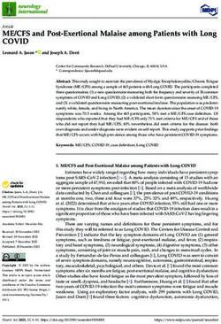 ME/CFS and Post-Exertional Malaise among Patients with Long - COVID