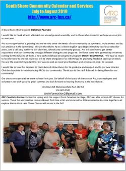 South Shore Community Calendar and Services July to August 2019