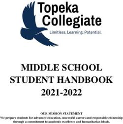 MIDDLE SCHOOL STUDENT HANDBOOK 2021-2022