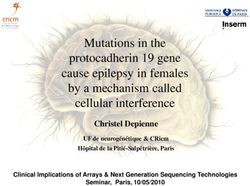 Mutations in the protocadherin 19 gene cause epilepsy in females by a mechanism called cellular interference - Illumina