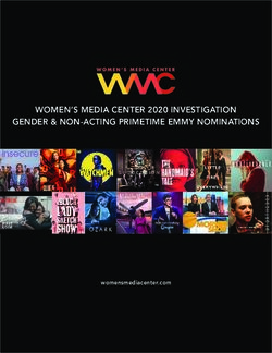 WOMEN'S MEDIA CENTER 2020 INVESTIGATION GENDER & NON-ACTING PRIMETIME EMMY NOMINATIONS - womensmediacenter.com