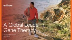 A Global Leader in Gene Therapy - Corporate Presentation March 2020 - uniQure