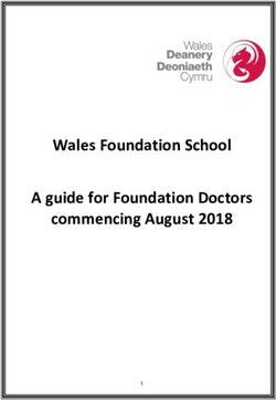 Wales Foundation School A guide for Foundation Doctors commencing August 2018