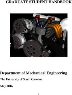 GRADUATE STUDENT HANDBOOK - Department of Mechanical Engineering The University of South Carolina May 2016