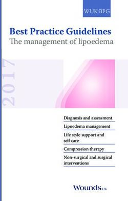 Best Practice Guidelines - The management of lipoedema WUK BPG