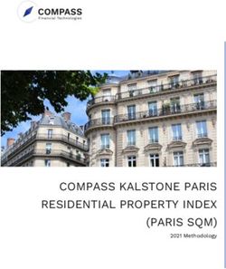 COMPASS KALSTONE PARIS RESIDENTIAL PROPERTY INDEX (PARIS SQM) - 2021 Methodology