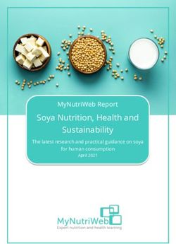 SOYA NUTRITION, HEALTH AND SUSTAINABILITY - MYNUTRIWEB REPORT THE LATEST RESEARCH AND PRACTICAL GUIDANCE ON SOYA