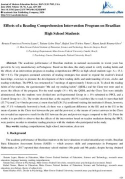 Effects of a Reading Comprehension Intervention Program on Brazilian High School Students - Academic Star Publishing Company