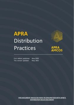 APRA Distribution Practices - THIS DOCUMENT SHOULD BE READ IN CONJUNCTION WITH APRA'S - APRA AMCOS