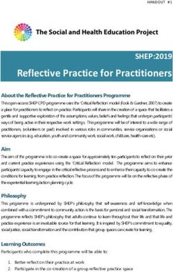 Reflective Practice for Practitioners - SHEP:2019 - Social Health Education Project