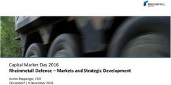Capital Market Day 2016 - Rheinmetall Defence - Markets and Strategic Development