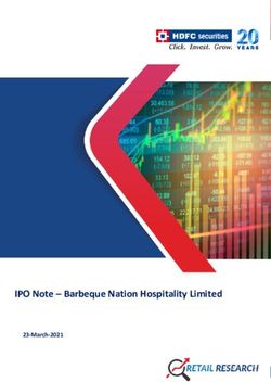 IPO Note - Barbeque Nation Hospitality Limited - Barbeque Nation Hospitality Limited - Chittorgarh
