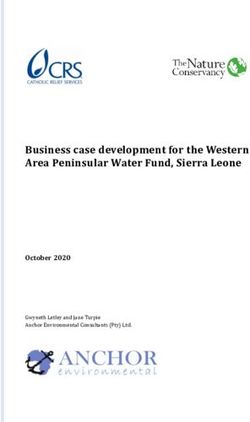 Business case development for the Western Area Peninsular Water Fund, Sierra Leone - October 2020