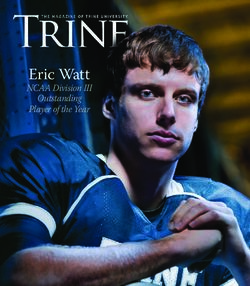 Eric Watt NCAA Division III Outstanding Player of the Year - Trine University