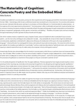 The Materiality of Cognition: Concrete Poetry and the Embodied Mind