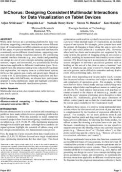 INCHORUS: DESIGNING CONSISTENT MULTIMODAL INTERACTIONS FOR DATA VISUALIZATION ON TABLET DEVICES - MICROSOFT