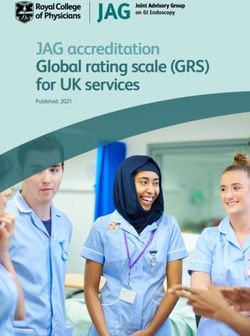 JAG accreditation Global rating scale (GRS) for UK services - Published: 2021