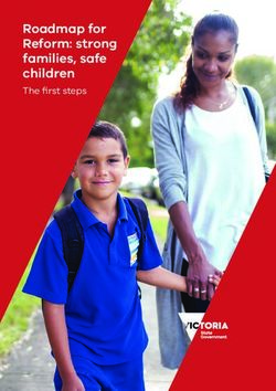 Roadmap for Reform: strong families, safe children - The first steps - Engage Victoria