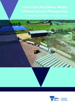 Victoria's Northern Water Infrastructure Prospectus - Continuing to deliver the Basin Plan