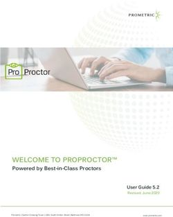 WELCOME TO PROPROCTOR - Powered by Best-in-Class Proctors User Guide 5.2 - Prometric