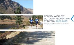 COUNTY WICKLOW OUTDOOR RECREATION STRATEGY 2020-2025 - Valuing Outdoor Recreation in County Wicklow