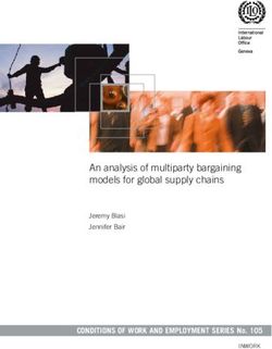 An analysis of multiparty bargaining models for global supply chains - CONDITIONS OF WORK AND EMPLOYMENT SERIES No. 105 - ILO