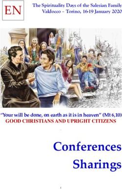 EN - Conferences Sharings - The Spirituality Days of the Salesian Family Valdocco - Torino, 16-19 January 2020 - Don Bosco Salesian Portal