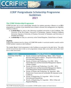 CCRIF Postgraduate Scholarship Programme Guidelines 2021