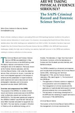 ARE WE TAKING PHYSICAL EVIDENCE SERIOUSLY?