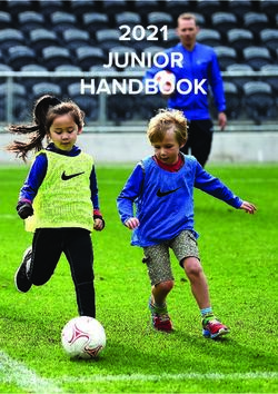 JUNIOR 2021 HANDBOOK - Sporty.co.nz