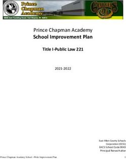 Prince Chapman Academy School Improvement Plan - Title I-Public Law 221 2021-2022