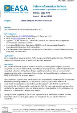 Safety Information Bulletin - Airworthiness - Operations - ATM/ANS SIB No.: 2012-09R1 Issued: 28 April 2021 - EASA Safety Publications Tool