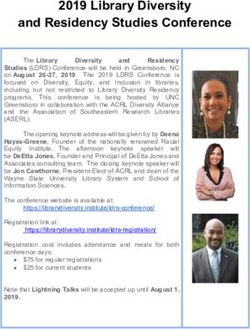 2019 Library Diversity and Residency Studies Conference