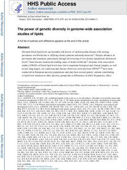 HHS Public Access Author manuscript Nature. Author manuscript; available in PMC 2022 June 09 - CDC stacks